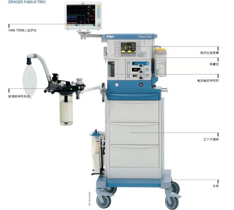 德爾格麻醉機Fabius Tiro