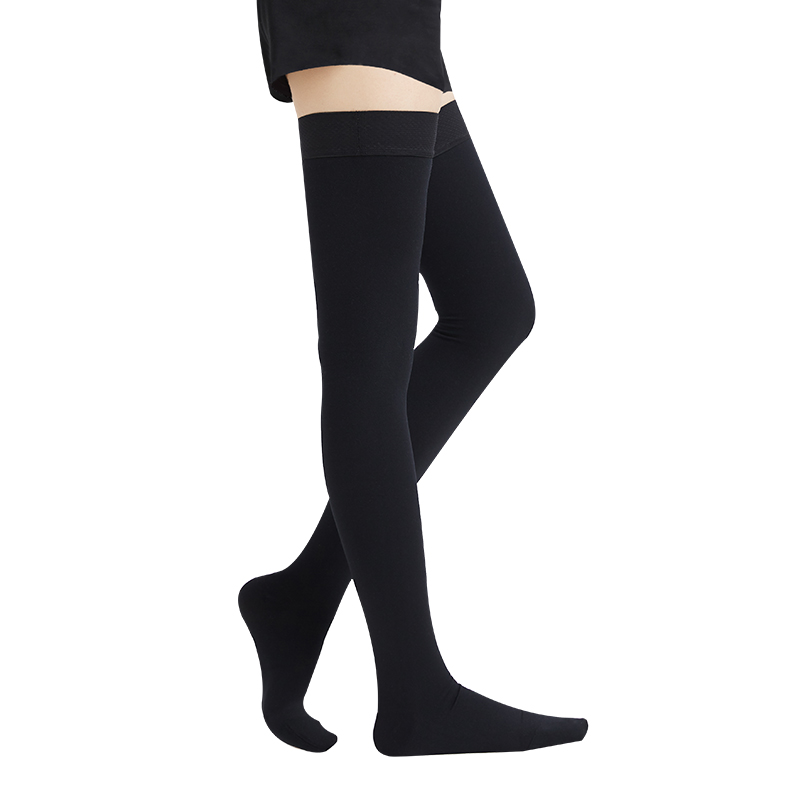 Marceau medical varicose pressure sock long black toe wrap