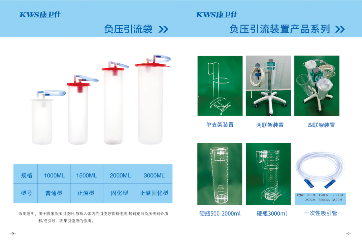 負壓引流袋、負壓引流裝置產(chǎn)品系列